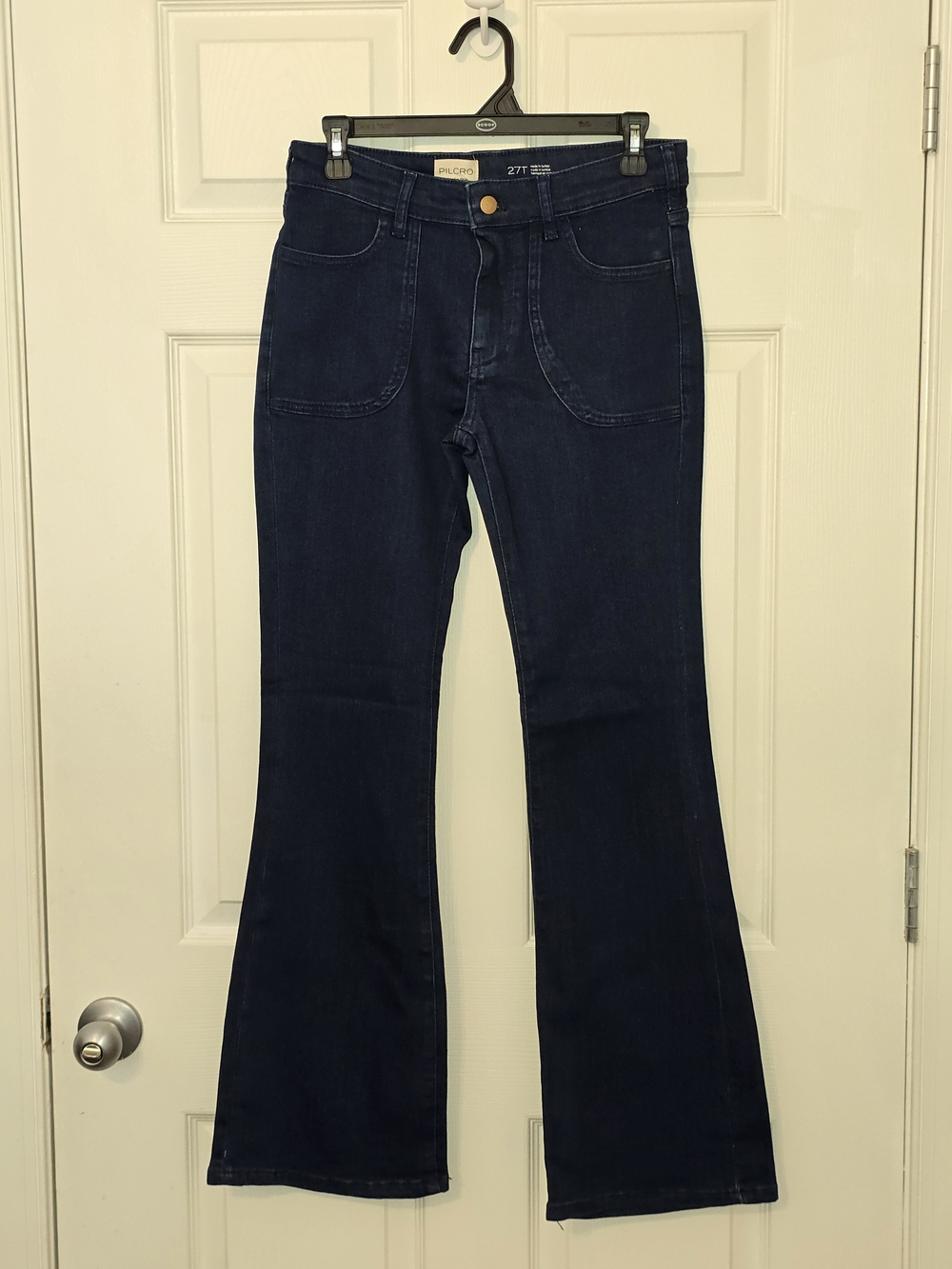 Pilcro Dark Indigo Flare Jeans